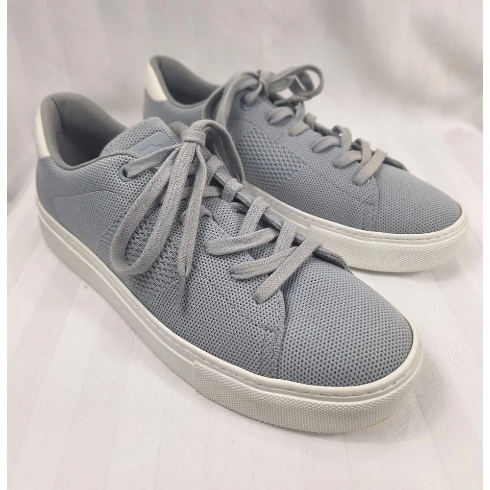 Greats Royale Knit Mens Grey Low‎ Top Sneakers Size 8 Recycled Knit Shoes